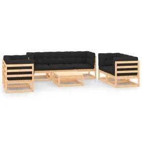 Gartenmöbel 8-teilig und Kissen aus massivem Kiefernholz von vidaXL, Gartensets - Ref: Foro24-3083768, Preis: 631,92 €, Rabat...