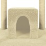 Rascador para gatos con postes de sisal color crema 174 cm de vidaXL, Mobiliario para gatos - Ref: Foro24-171533, Precio: 144...