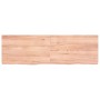 Estante pared madera roble tratada marrón claro 160x50x(2-6) cm en Estanterías | Comprar online en Foru.es