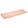 Estante pared madera roble tratada marrón claro 160x60x(2-4) cm en Estanterías | Comprar online en Foru.es