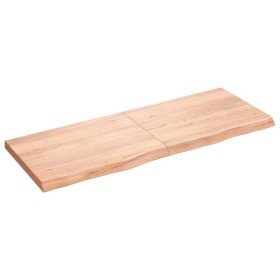 Estante pared madera roble tratada marrón claro 160x60x(2-6) cm en Estanterías | Comprar online en Foru.es