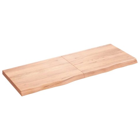 Estante pared madera roble tratada marrón claro 160x60x(2-6) cm en Estanterías | Comprar online en Foru.es