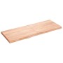 Estante pared madera roble tratada marrón claro 160x60x(2-6) cm en Estanterías | Comprar online en Foru.es