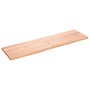 Estante pared madera roble tratada marrón claro 180x50x(2-4) cm en Estanterías | Comprar online en Foru.es