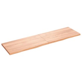 Estante pared madera roble tratada marrón claro 180x50x(2-4) cm en Estanterías | Comprar online en Foru.es