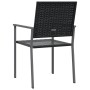Sillas de jardín 6 uds ratán sintético negro 54x62,5x89 cm de vidaXL, Sillas de jardín - Ref: Foro24-3187084, Precio: 237,54 ...