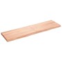 Estante pared madera roble tratada marrón claro 180x50x(2-6) cm en Estanterías | Comprar online en Foru.es