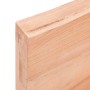 Estante pared madera roble tratada marrón claro 180x60x(2-6) cm en Estanterías | Comprar online en Foru.es
