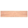 Estante pared madera roble tratada marrón claro 220x50x(2-6) cm en Estanterías | Comprar online en Foru.es