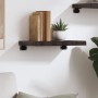 Estante pared madera roble tratada marrón oscuro 40x30x(2-4) cm en Estanterías | Comprar online en Foru.es