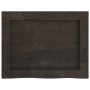 Estante pared madera roble tratada marrón oscuro 40x30x(2-4) cm en Estanterías | Comprar online en Foru.es