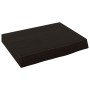 Estante pared madera roble tratada marrón oscuro 40x30x(2-6) cm en Estanterías | Comprar online en Foru.es