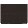 Estante pared madera roble tratada marrón oscuro 40x30x(2-6) cm en Estanterías | Comprar online en Foru.es