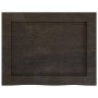 Estante pared madera roble tratada marrón oscuro 40x30x(2-6) cm en Estanterías | Comprar online en Foru.es