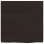 Estante pared madera roble tratada marrón oscuro 40x40x(2-4) cm en Estanterías | Comprar online en Foru.es