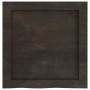 Estante pared madera roble tratada marrón oscuro 40x40x(2-4) cm en Estanterías | Comprar online en Foru.es