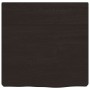 Estante pared madera roble tratada marrón oscuro 40x40x(2-6) cm en Estanterías | Comprar online en Foru.es