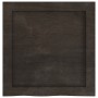 Estante pared madera roble tratada marrón oscuro 40x40x(2-6) cm en Estanterías | Comprar online en Foru.es