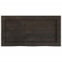 Estante pared madera roble tratada marrón oscuro 60x30x(2-4) cm en Estanterías | Comprar online en Foru.es