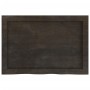 Estante pared madera roble tratada marrón oscuro 60x40x(2-4) cm en Estanterías | Comprar online en Foru.es