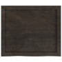Estante pared madera roble tratada marrón oscuro 60x50x(2-4) cm en Estanterías | Comprar online en Foru.es