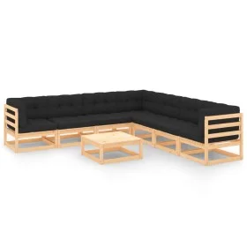Muebles de jardín 8 pzas y cojines madera maciza pino de vidaXL, Conjuntos de jardín - Ref: Foro24-3083839, Precio: 695,35 €,...