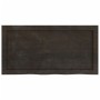 Estante pared madera roble tratada marrón oscuro 80x40x(2-4) cm en Estanterías | Comprar online en Foru.es