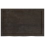 Estante pared madera roble tratada marrón oscuro 80x50x(2-4) cm en Estanterías | Comprar online en Foru.es