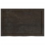 Estante pared madera roble tratada marrón oscuro 80x50x(2-6) cm en Estanterías | Comprar online en Foru.es