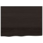 Estante pared madera roble tratada marrón oscuro 80x60x(2-4) cm en Estanterías | Comprar online en Foru.es