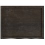Estante pared madera roble tratada marrón oscuro 80x60x(2-4) cm en Estanterías | Comprar online en Foru.es