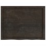 Estante pared madera roble tratada marrón oscuro 80x60x(2-6) cm en Estanterías | Comprar online en Foru.es
