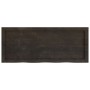 Estante pared madera roble tratada marrón oscuro 100x40x(2-6)cm en Estanterías | Comprar online en Foru.es