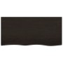 Estante de pared madera roble tratada marrón oscuro 100x50x2 cm en Estanterías | Comprar online en Foru.es
