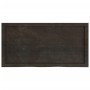 Estante pared madera roble tratada marrón oscuro 100x50x(2-4)cm en Estanterías | Comprar online en Foru.es
