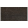 Estante pared madera roble tratada marrón oscuro 100x50x(2-6)cm en Estanterías | Comprar online en Foru.es