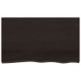 Estante pared madera roble tratada marrón oscuro 100x60x(2-4)cm en Estanterías | Comprar online en Foru.es