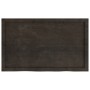 Estante pared madera roble tratada marrón oscuro 100x60x(2-4)cm en Estanterías | Comprar online en Foru.es