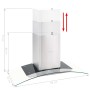 Campana extractora de pared 90 cm acero inoxidable 756 m³/h LED de vidaXL, Extractores - Ref: Foro24-50666, Precio: 216,74 €,...