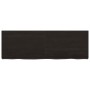 Estante pared madera roble tratada marrón oscuro 120x40x(2-4)cm en Estanterías | Comprar online en Foru.es