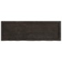 Estante pared madera roble tratada marrón oscuro 120x40x(2-6)cm en Estanterías | Comprar online en Foru.es
