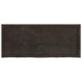 Estante pared madera roble tratada marrón oscuro 120x50x(2-4)cm en Estanterías | Comprar online en Foru.es