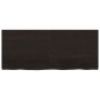 Estante pared madera roble tratada marrón oscuro 120x50x(2-4)cm en Estanterías | Comprar online en Foru.es