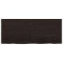 Estante pared madera roble tratada marrón oscuro 120x50x(2-6)cm en Estanterías | Comprar online en Foru.es