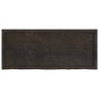 Estante pared madera roble tratada marrón oscuro 120x50x(2-6)cm en Estanterías | Comprar online en Foru.es