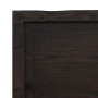 Estante pared madera roble tratada marrón oscuro 120x60x(2-4)cm en Estanterías | Comprar online en Foru.es