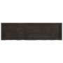 Estante pared madera roble tratada marrón oscuro 140x40x(2-4)cm en Estanterías | Comprar online en Foru.es