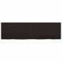 Estante pared madera roble tratada marrón oscuro 140x40x(2-4)cm en Estanterías | Comprar online en Foru.es