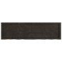 Estante pared madera roble tratada marrón oscuro 140x40x(2-6)cm en Estanterías | Comprar online en Foru.es