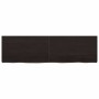 Estante pared madera roble tratada marrón oscuro 140x40x(2-6)cm en Estanterías | Comprar online en Foru.es